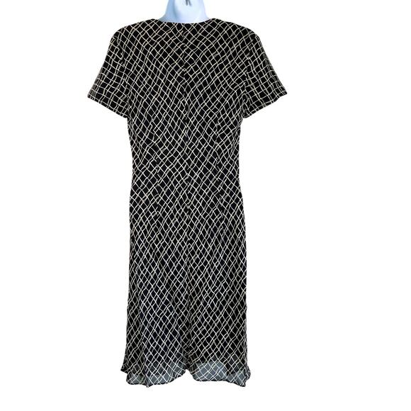 Vintage‎ Evan-Picone Geometric Print Midi Dress Size 6 Work Teacher Church - Picture 2 of 5